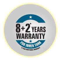 8+2 years warranty