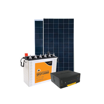 SOLAR OFF-GRID SYSTEM WITH BATTERY AND PANEL